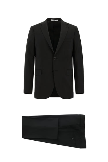 Siyah Regular Long Fit Uzun Klasik Kesim Takım Elbise