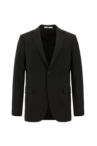 Siyah Regular Long Fit Uzun Klasik Kesim Takım Elbise