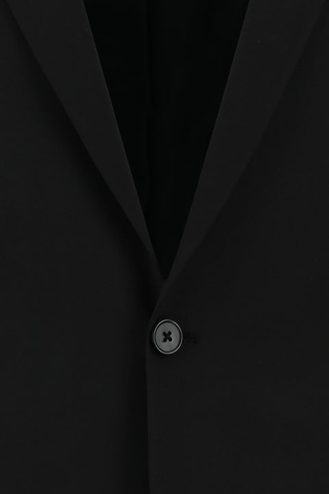 Siyah 8 Drop Long Slim Fit Uzun Dar Kesim Takım Elbise