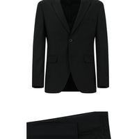 Siyah 7 Drop Slim Fit Dar Kesim Takım Elbise