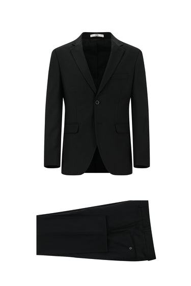 Siyah Slim Fit Dar Kesim Klasik Takım Elbise