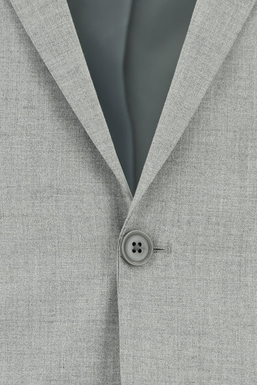 Açık Gri Super Slim Fit Ekstra Dar Kesim Klasik Takım Elbise