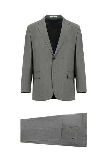 Orta Gri Super Slim Fit Ekstra Dar Kesim Klasik Takım Elbise