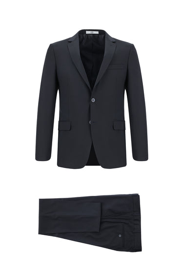 Koyu Lacivert Super Slim Fit Ekstra Dar Kesim Klasik Takım Elbise