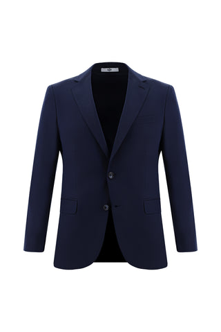 Koyu Lacivert 7 Drop Super Slim Fit Eksra Dar Kesim Desenli Takım Elbise