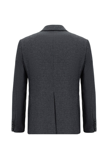 Orta Füme Relaxed Fit Rahat Kesim Klasik Takım Elbise