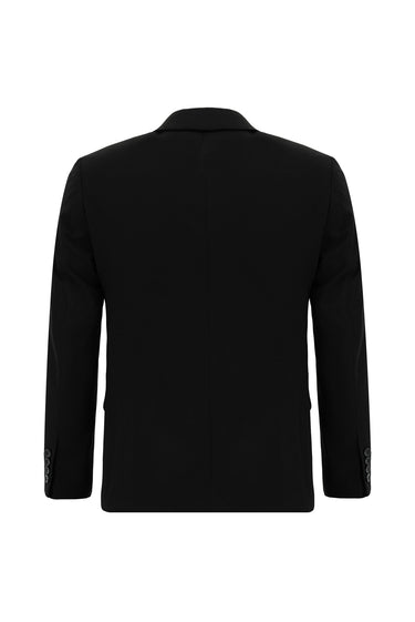 Siyah Relaxed Fit Rahat Kesim Klasik Takım Elbise