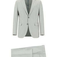 Açık Gri Slim Fit Dar Kesim Klasik Takım Elbise