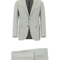 Orta Gri Slim Fit Dar Kesim Klasik Takım Elbise