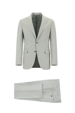 Orta Gri 7 Drop Slim Fit Dar Kesim Takım Elbise
