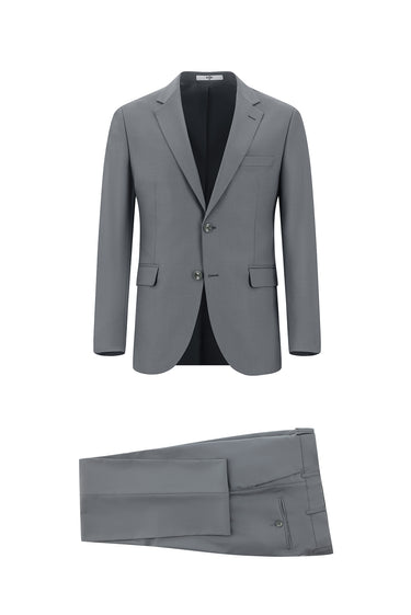 Bulut Gri Slim Fit Dar Kesim Klasik Takım Elbise