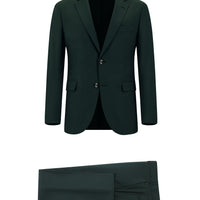 Koyu Yeşil Slim Fit Dar Kesim Klasik Takım Elbise