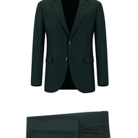 Koyu Yeşil 7 Drop Slim Fit Dar Kesim Takım Elbise