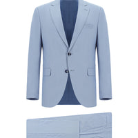 Açık Mavi Slim Fit Dar Kesim Klasik Takım Elbise