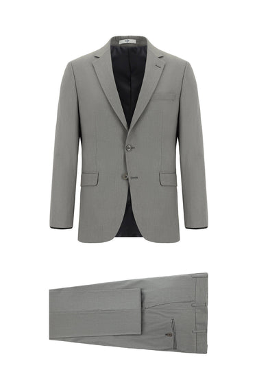 Orta Gri Regular Fit Klasik Takım Elbise