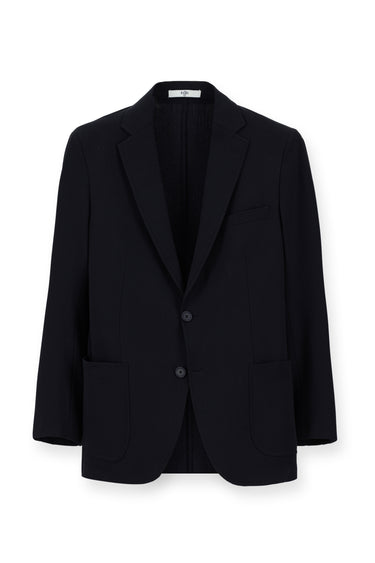Koyu Lacivert Slim Fit Dar Kesim Beli Lastikli İpli Takım Elbise