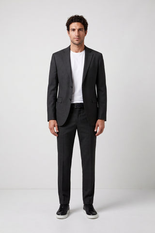 Koyu Füme 6 Drop Regular Fit Standart Kesim Mono Yaka Takım Elbise