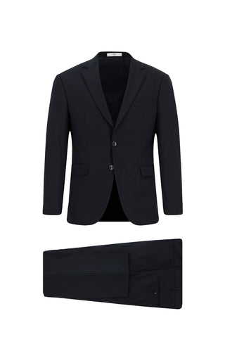Koyu Lacivert 6 Drop Regular Fit Standart Kesim Takım Elbise