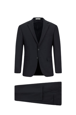 Koyu Lacivert 6 Drop Regular Fit Standart Kesim Takım Elbise