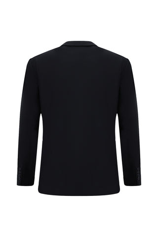 Siyah Lacivert 4 Drop Relaxed Fit Rahat Kesim Takım Elbise