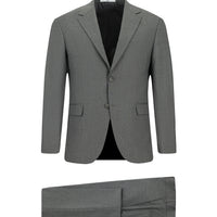 Orta Füme 7 Drop Slim Fit Dar Kesim Takım Elbise