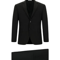 Siyah Super Slim Fit Ekstra Dar Kesim Klasik Takım Elbise