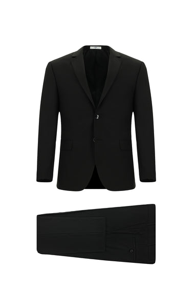 Siyah Super Slim Fit Ekstra Dar Kesim Klasik Takım Elbise
