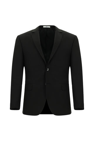 Siyah 7 Drop Super Slim Fit Eksra Dar Kesim Takım Elbise