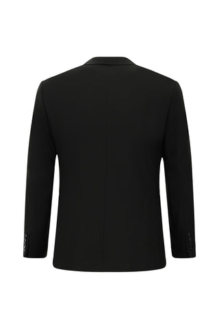 Siyah 7 Drop Super Slim Fit Eksra Dar Kesim Takım Elbise
