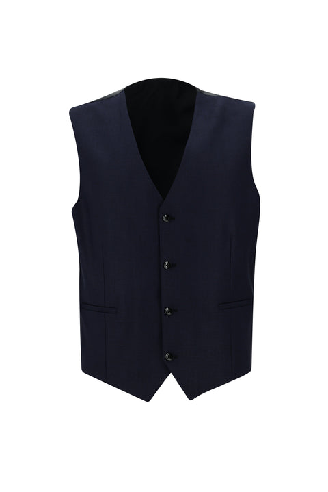 Siyah 6 Drop Regular Fit Standart Kesim Kombinli Yelekli Takım Elbise