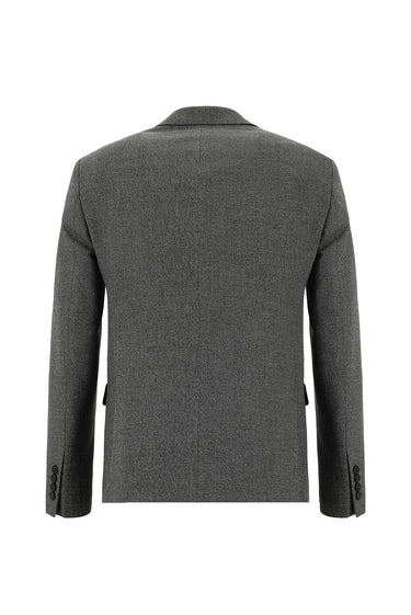 Koyu Antrasit Super Slim Fit Ekstra Dar Kesim Kombinli Yelekli Takım Elbise