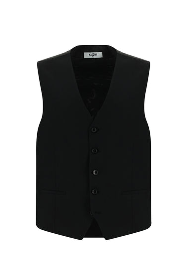 Siyah Regular Fit Klasik Yelekli Takım Elbise