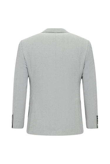 Açık Gri Regular Fit Yelekli Kombinli Takım Elbise