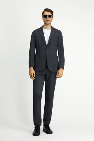 Koyu Füme Techno-Line 7 Drop Super Slim Fit Eksra Dar Kesim Takım Elbise