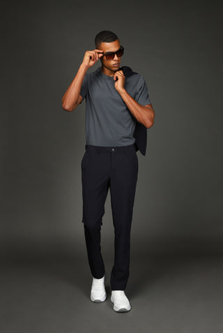 Koyu Lacivert Techno-Line 7 Drop Super Slim Fit Eksra Dar Kesim Takım Elbise