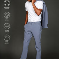 Koyu Mavi Techno-Line 7 Drop Super Slim Fit Eksra Dar Kesim Takım Elbise