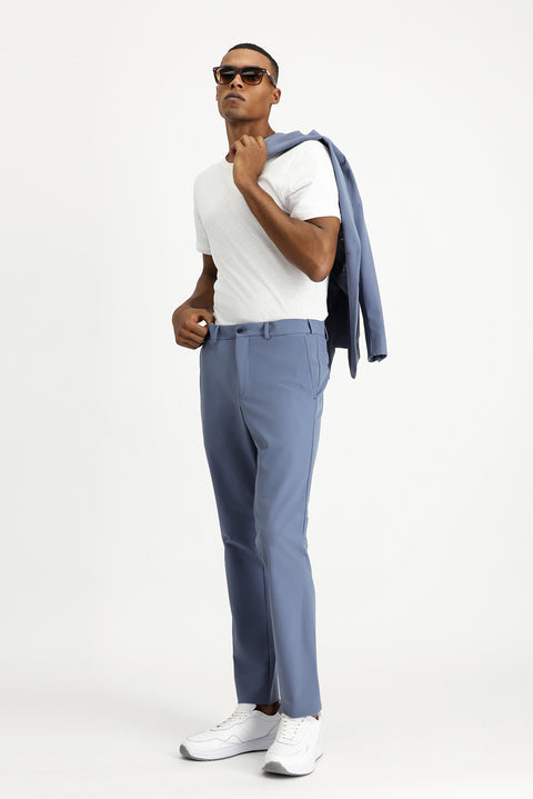 Koyu Mavi Techno-Line 7 Drop Super Slim Fit Eksra Dar Kesim Takım Elbise
