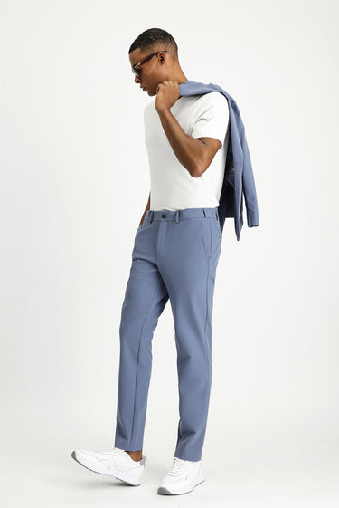 Koyu Mavi  Techno-Line Super Slim Fit Ekstra Dar Kesim Klasik Takım Elbise