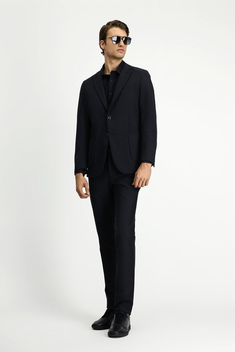 Koyu Antrasit Techno-Line 7 Drop Super Slim Fit Eksra Dar Kesim Takım Elbise