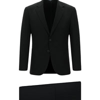 Siyah Techno-Line Slim Fit Dar Kesim Likralı Takım Elbise