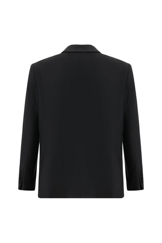 Siyah 4 Drop Relaxed Fit Rahat Kesim Yünlü Takım Elbise
