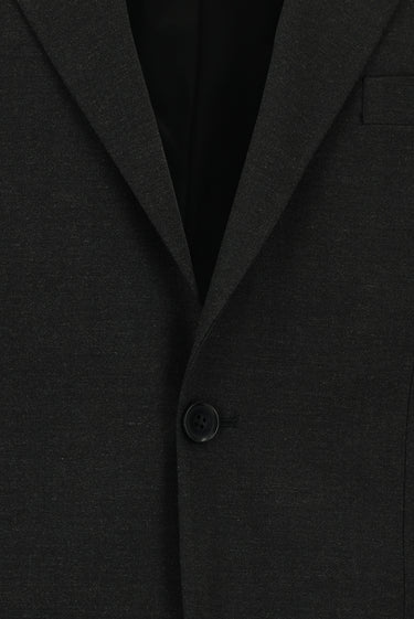 Koyu Füme Slim Fit Dar Kesim Yünlü Klasik Takım Elbise