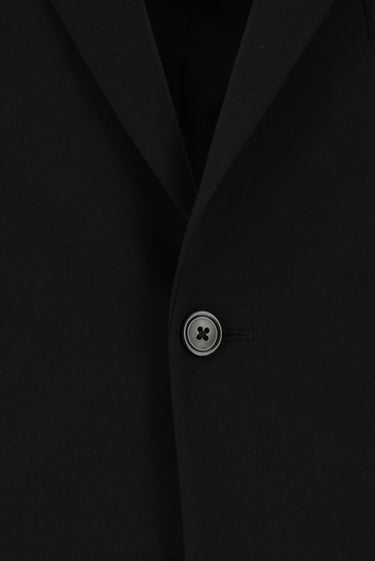 Siyah Slim Fit Dar Kesim Yünlü Klasik Takım Elbise