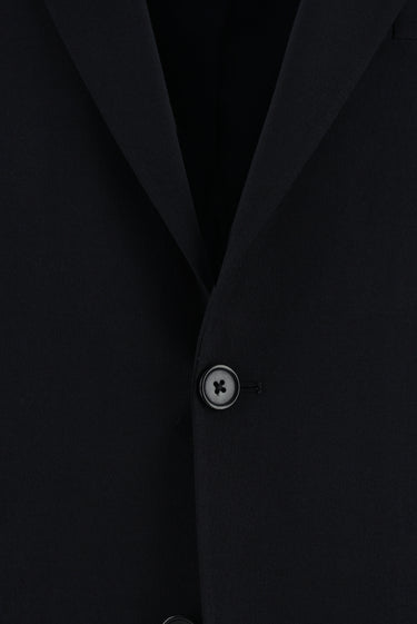 Koyu Lacivert Slim Fit Dar Kesim Yünlü Klasik Takım Elbise