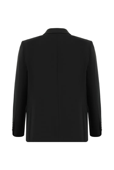 Siyah Relaxed Fit Rahat Kesim Yünlü Klasik Takım Elbise