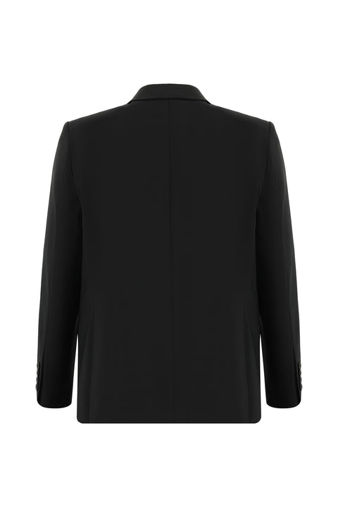 Siyah 4 Drop Relaxed Fit Rahat Kesim Yünlü Takım Elbise