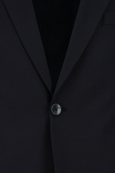 Koyu Lacivert Relaxed Fit Rahat Kesim Yünlü Klasik Takım Elbise