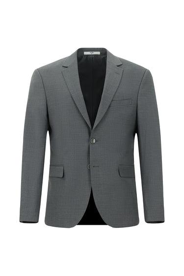 Açık Füme Regular Fit Yünlü Klasik Takım Elbise