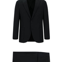 Siyah 7 Drop Slim Fit Dar Kesim Pamuklu Takım Elbise