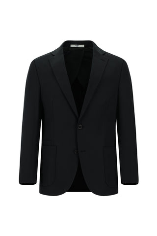 Siyah 7 Drop Slim Fit Dar Kesim Pamuklu Takım Elbise